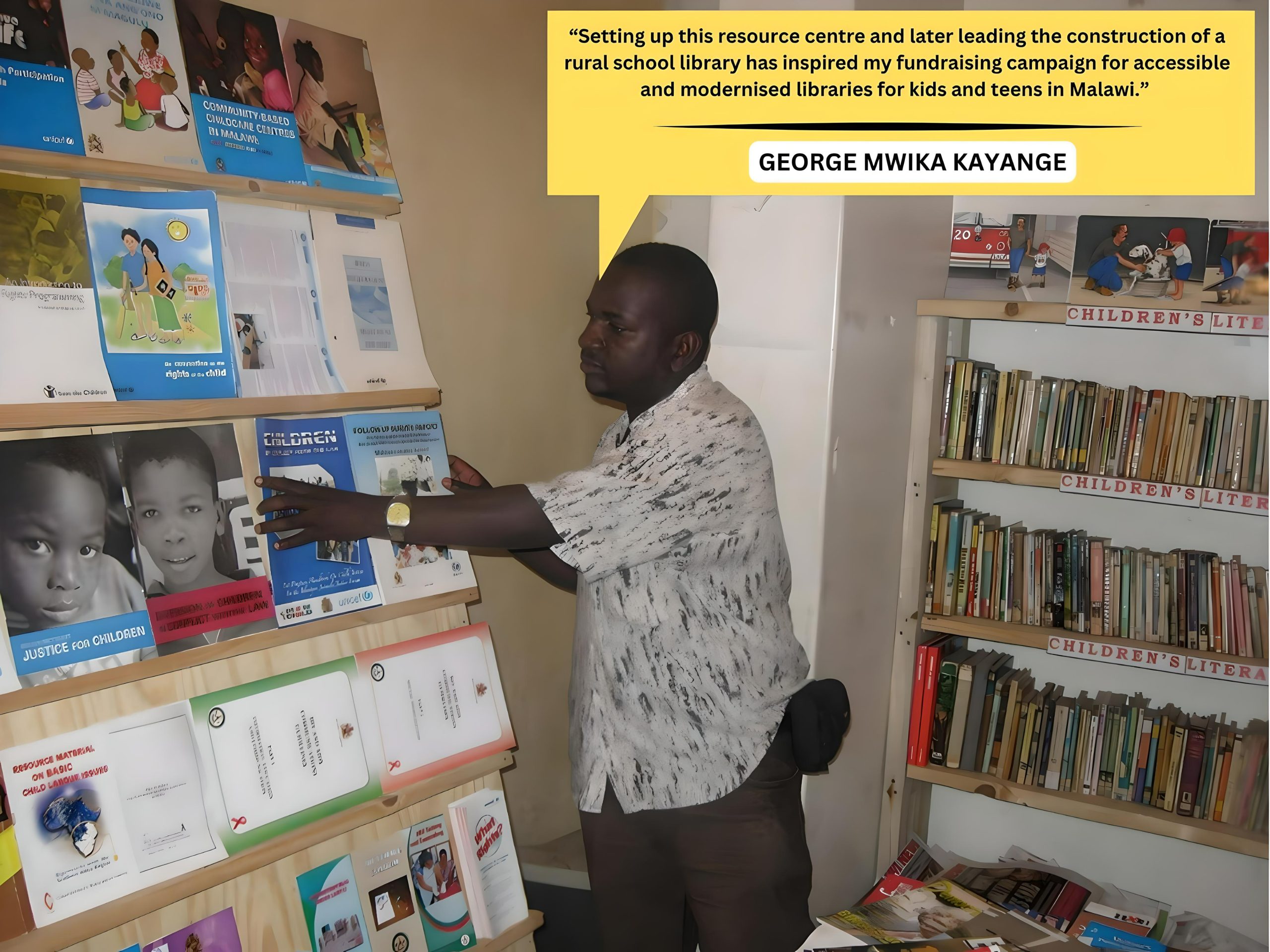 My fundraising campaign for accessible and modernised libraries for kids and teens has been inspired by my work in setting up this resource centre and later leading the construction of a rural school library. 